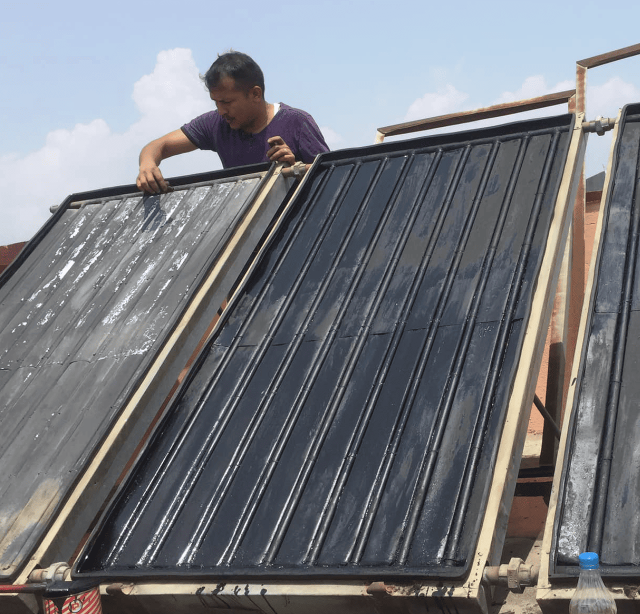 solar panel cleaning